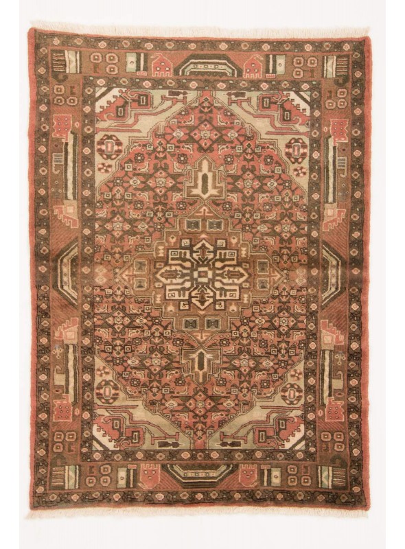 Ręcznie tkany dywan perski wiejski Hamadan Iran 100x140cm 100% wełna tradycyjny