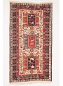 Hand-woven persian luxury carpet Sumakh flat woven ca. 110x200cm wool and silk Iran runner