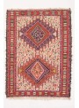 Hand-woven persian luxury carpet Sumakh flat woven ca. 100x150cm wool and silk Iran