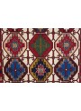 Ręcznie haftowany dywan Sumak Shahsavan Iran ok 140x200cm wełna i jedwab płasko tkany