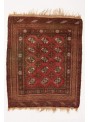 Luxus Afghanistan Antik Teppich Mauri Antik ca. 120x140cm 100% Schurwolle rot