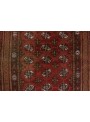 Luxus Afghanistan Antik Teppich Mauri Antik ca. 120x140cm 100% Schurwolle rot