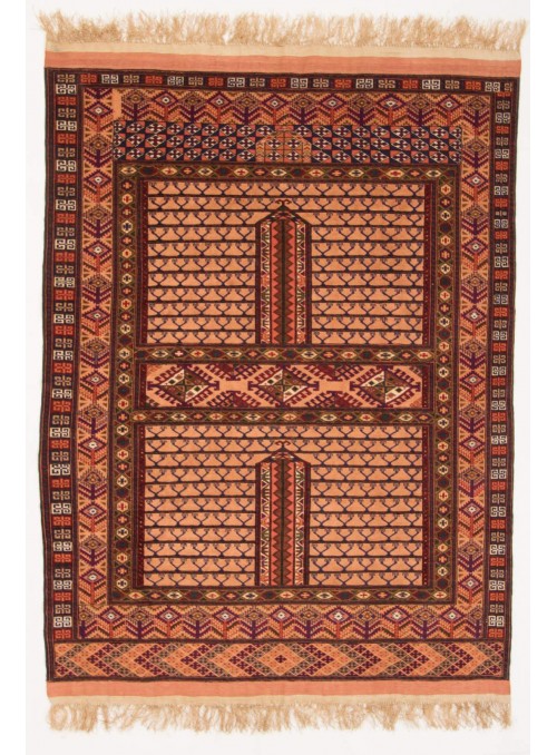 Hand-made luxury carpet Kabul Mauri Afghanistan ca. 120x150cm wool and silk