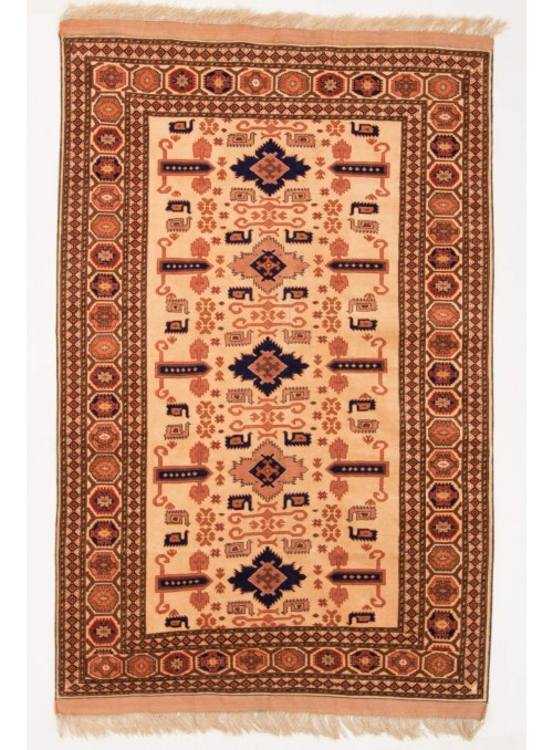 Luxus Afghanistan Teppich Mauri Kabul ca. 120x180cm Schurwolle und Seide