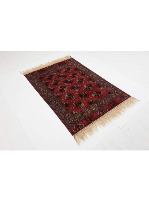 Luxus Turkmenistan Buchara Teppich ca. 100x150cm 100% Schurwolle rot