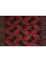 Ręcznie tkany dywan Turkmenistan Buchara czerwony ok 100x150cm 100% wełna