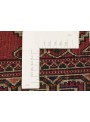 Ręcznie tkany dywan Turkmenistan Buchara czerwony ok 100x150cm 100% wełna