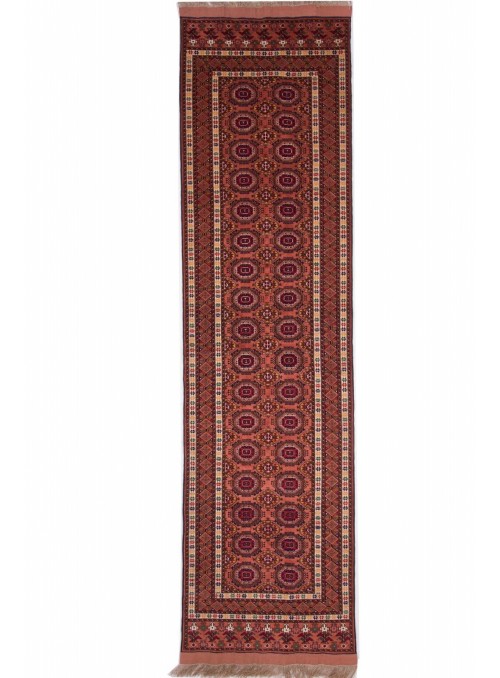Ręcznie tkany dywan Afganistan Mauri Kabul ok 80x300cm wełna i jedwab chodnik