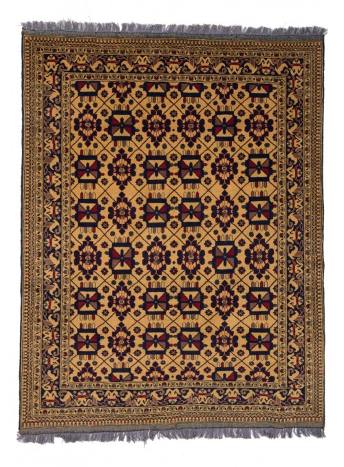 Hand-made luxury carpet Afghanistan Khal Mohammadi ca 150x200cm wool and silk