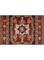 Ręcznie tkany geometryczny dywan Afganistan Chobi Ziegler ok 90x150cm wełna wysokogórska