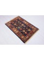 Ręcznie tkany geometryczny dywan Afganistan Chobi Ziegler ok 80x115cm wełna wysokogórska