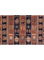 Hand-made geometric carpet Afghanistan Chobi Ziegler ca. 90x150cm highland wool