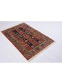 Ręcznie tkany geometryczny dywan Afganistan Chobi Ziegler ok 100x150cm wełna wysokogórska