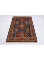 Hand-made geometric carpet Afghanistan Chobi Ziegler ca. 110x160cm highland wool