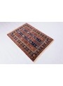 Hand-made geometric carpet Afghanistan Chobi Ziegler ca. 100x150cm highland wool
