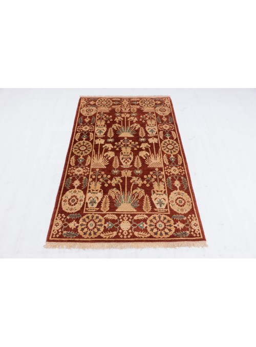 Hand-made carpet Afghanistan Chobi Ziegler ca. 110x160cm highland wool