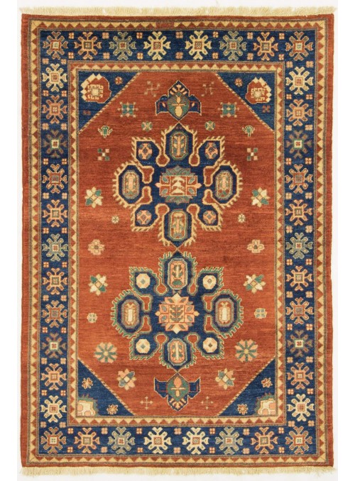 Hand-made carpet Afghanistan Chobi Ziegler ca. 120x180cm highland wool