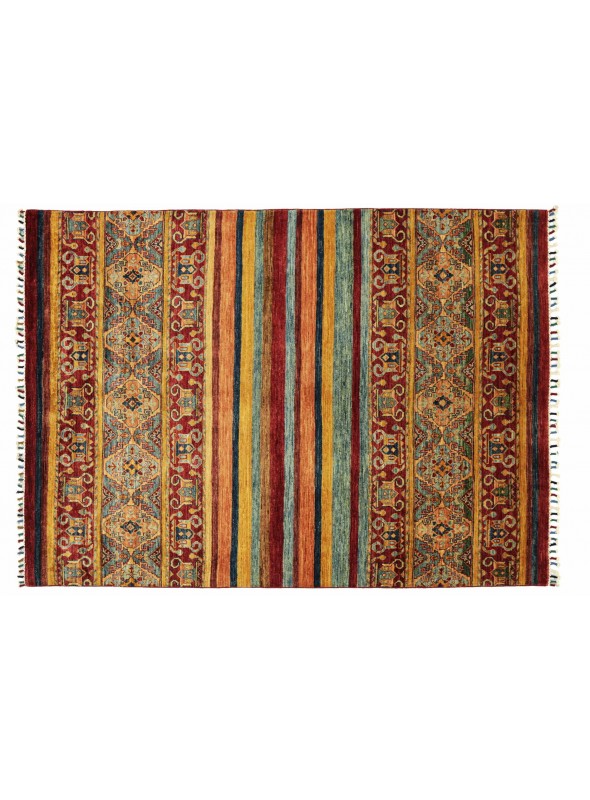 Teppich Ziegler Shaal Rot 150x190 cm Afghanistan - 100% Hochlandschurwolle