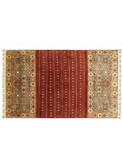 Teppich Ziegler Khorjin Rot 150x220 cm Afghanistan - 100% Hochlandschurwolle