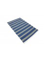 Dywan Wytrzymały Niebieski 70x140 cm Indie - Wełna, bawełna