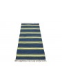 Teppich Durrie Blau 70x140 cm Indien - Wolle, Baumwolle