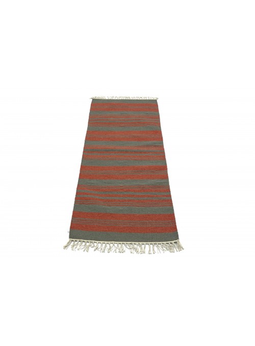 Carpet Durable Grey 70x140 cm India - Wool, Cotton