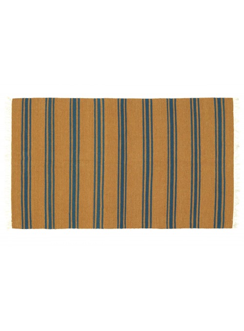 Dywan Wytrzymały Brązowy 120x180 cm Indie - Wełna, bawełna