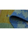 Dywan Wytrzymały Niebieski 160x230 cm Indie - Wełna, bawełna