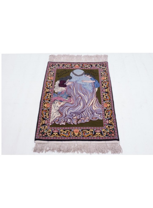 Teppich Esfahan Mehrfarbig 70x100 cm Iran - 100% Schurwolle