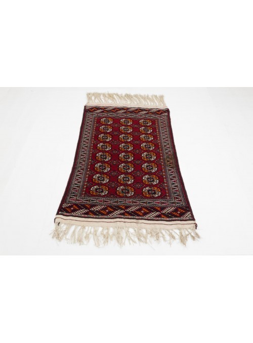 Teppich Buchara Rot 90x140 cm Turkmenistan - 100% Schurwolle
