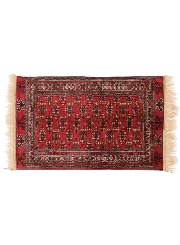 Carpet Yamut Red 130x180 cm Turkmenistan - Sheep wool