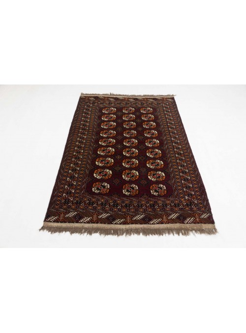 Teppich Buchara Rot 130x180 cm Turkmenistan - 100% Schurwolle