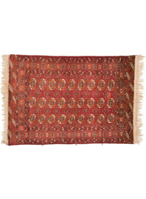 Teppich Buchara Beige 110x160 cm Turkmenistan - 100% Schurwolle