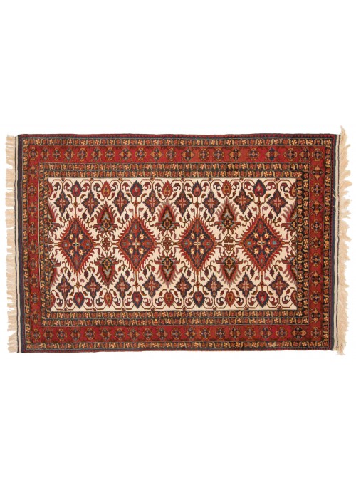 Teppich Mauri Kabul Rot 150x210 cm Afghanistan - Schurwolle, Naturseide