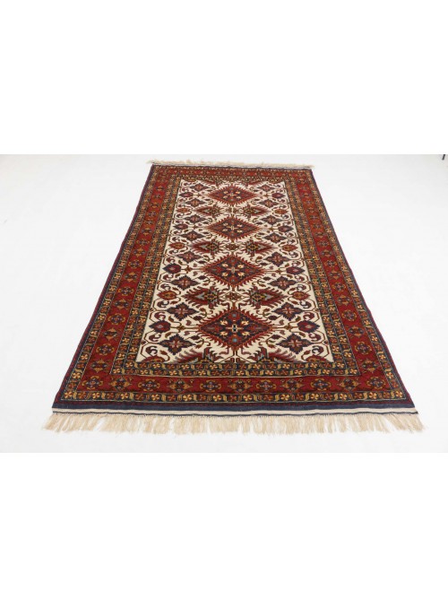 Carpet Mauri Kabul Red 150x210 cm Afghanistan - Wool and natural silk