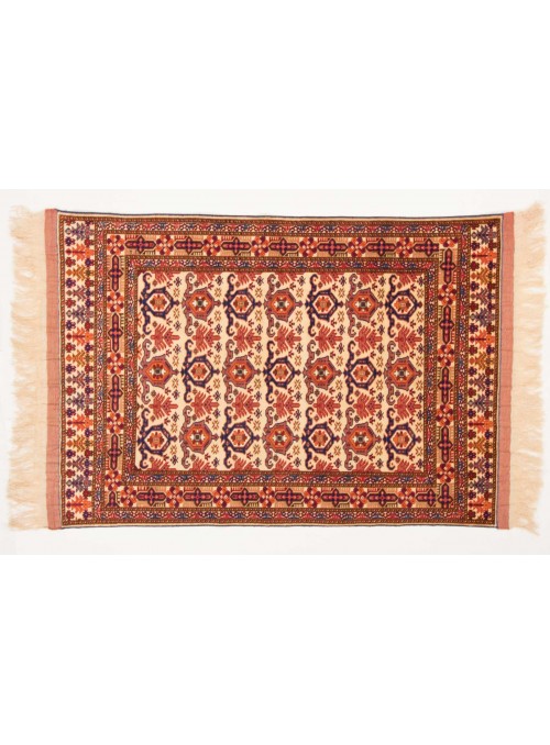 Carpet Mauri Kabul Beige 120x160 cm Afghanistan - Wool and natural silk