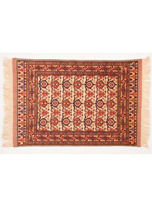 Teppich Mauri Kabul Beige 120x160 cm Afghanistan - Schurwolle, Naturseide