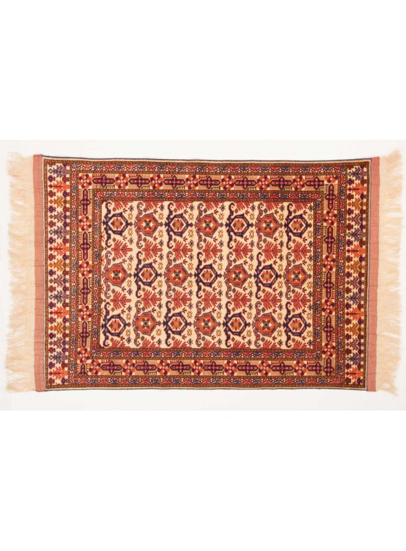 Carpet Mauri Kabul Beige 120x160 cm Afghanistan - Wool and natural silk