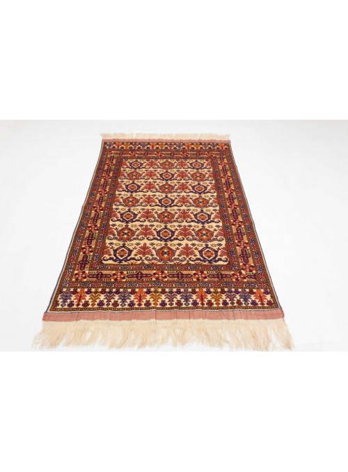 Carpet Mauri Kabul Beige 120x160 cm Afghanistan - Wool and natural silk