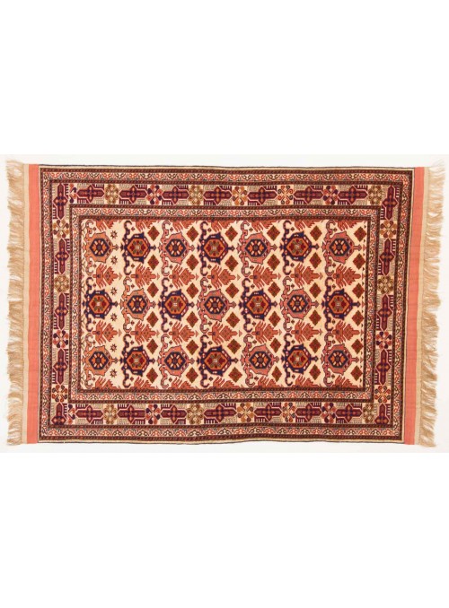 Teppich Mauri Kabul Orange 110x150 cm Afghanistan - Schurwolle, Naturseide