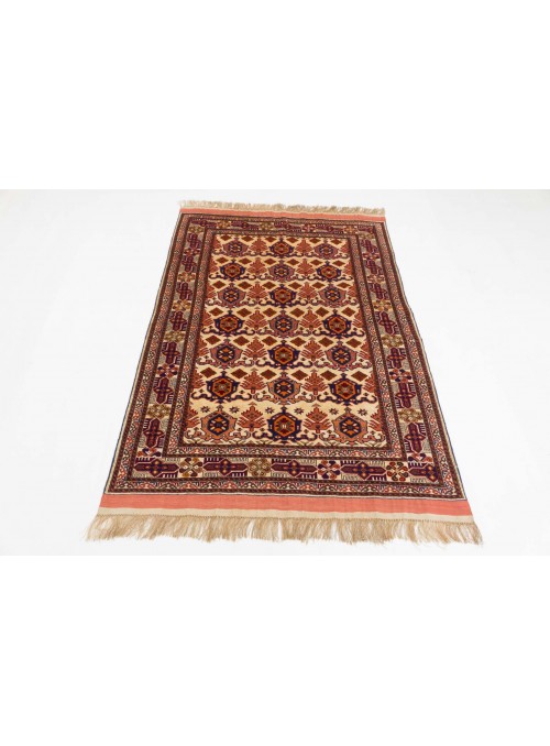Carpet Mauri Kabul Orange 110x150 cm Afghanistan - Wool and natural silk