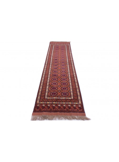 Carpet Mauri Kabul Brown 80x300 cm Afghanistan - Wool and natural silk