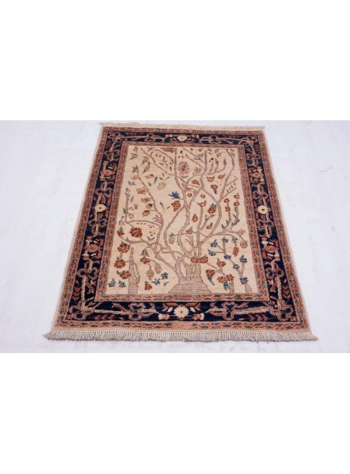 Carpet Chobi Beige 90x130 cm Afghanistan - 100% Highland wool