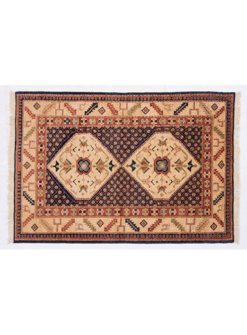 Carpet Chobi Beige 100x150 cm Afghanistan - 100% Highland wool