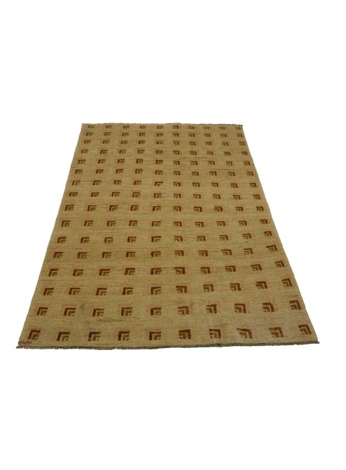 Teppich Chobi-modern Beige 120x180 cm Afghanistan - 100% Schurwolle