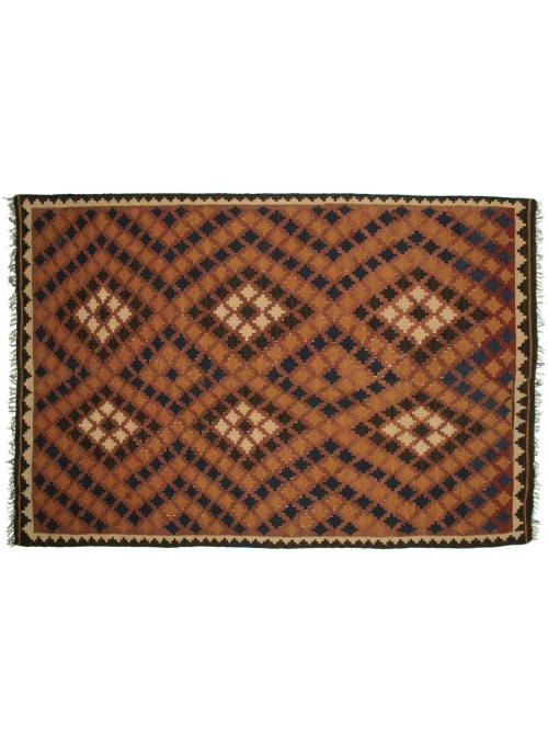 Carpet Kielim Maimana Orange 170x230 cm Afghanistan - Sheep wool