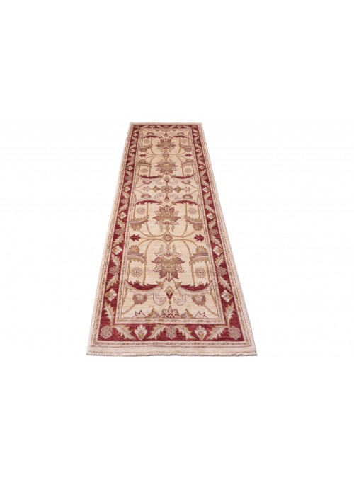 Teppich Chobi Beige 80x260 cm Afghanistan - 100% Hochlandschurwolle