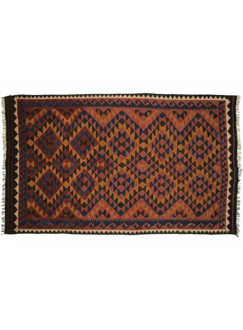 Carpet Kielim Maimana Colorful 150x250 cm Afghanistan - Sheep wool