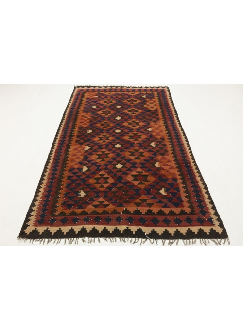 Carpet Kielim Maimana Colorful 150x250 cm Afghanistan - Sheep wool