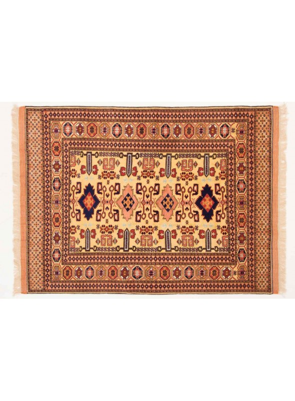 Carpet Mauri Kabul Colorful 120x150 cm Afghanistan - Wool and natural silk